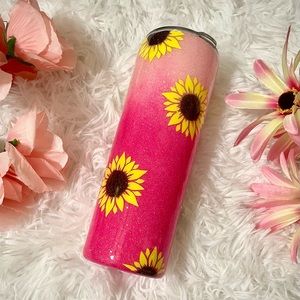 *SOLD* Sunflower 20 ounce slim tumbler